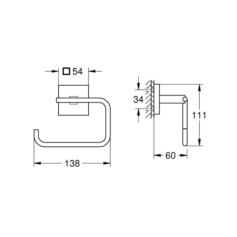 Grohe QuickFix Start Cube Тримач для туалетного паперу (409782430)