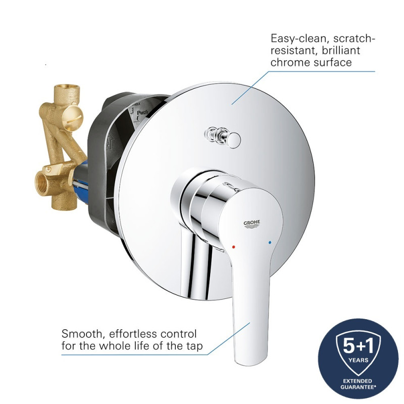 Grohe QuickFix Start Одноважільний змішувач для ванни (23558002)