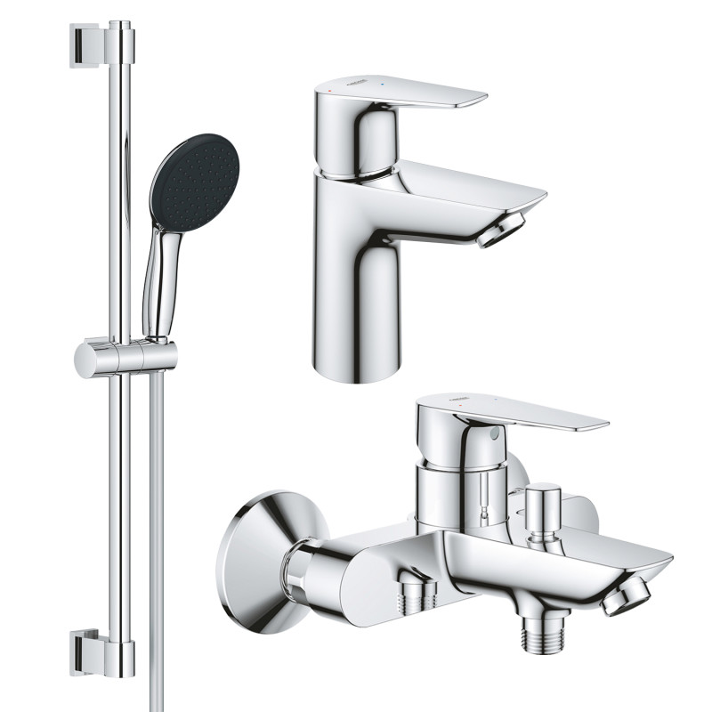 Grohe Набiр змiшувачiв QuickFix Start Edge 3 в 1 для ванни (UA202501SE)