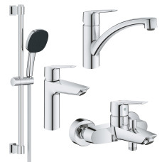 Grohe Набiр змiшувачiв QuickFix Start 4 в 1 для ванни та кухні (UA202301KE)