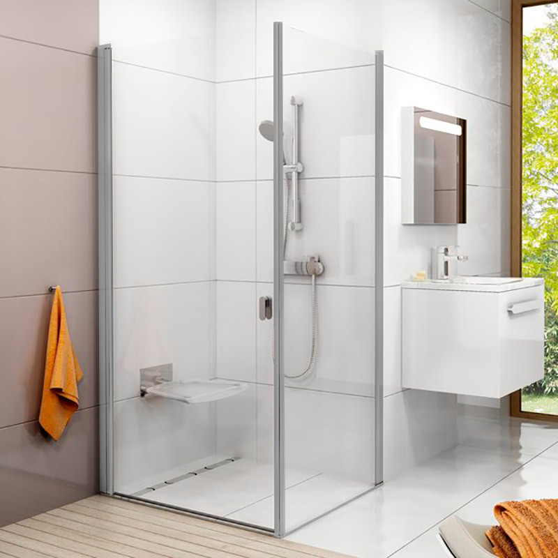 Ravak CPS-100 satin (Transparent) Неподвижная стенка для душа (9QVA0U00Z1)