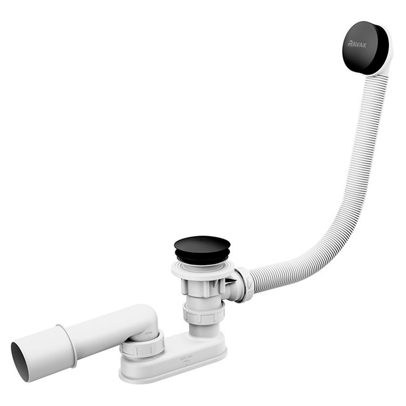 Ravak Сифон для ванни 570 C-C K/K Черный (X01746)