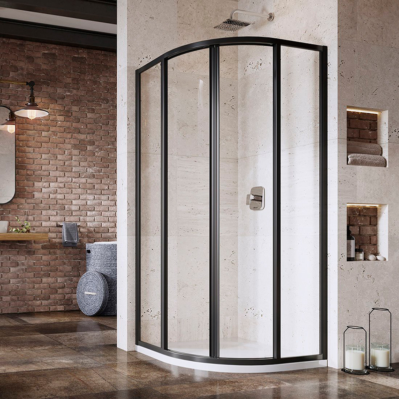 Ravak SKCP 4-80 195 (Transparent) Black Душевой уголок (3114O302Z1)