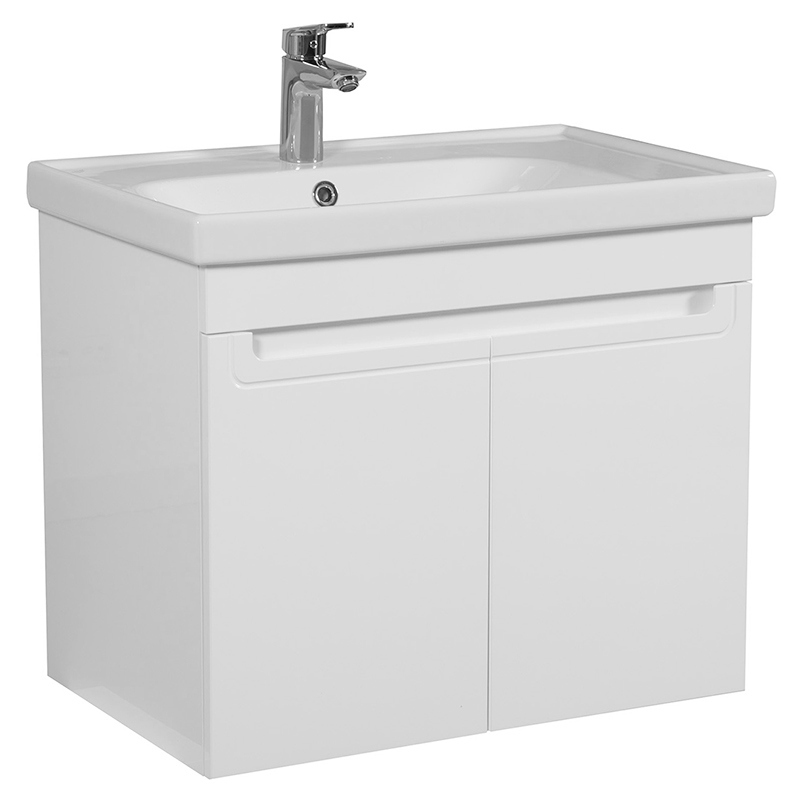 Аквародос Тумба AQUARODOS Омега 70 см з умивальником Frame консольна (7678)