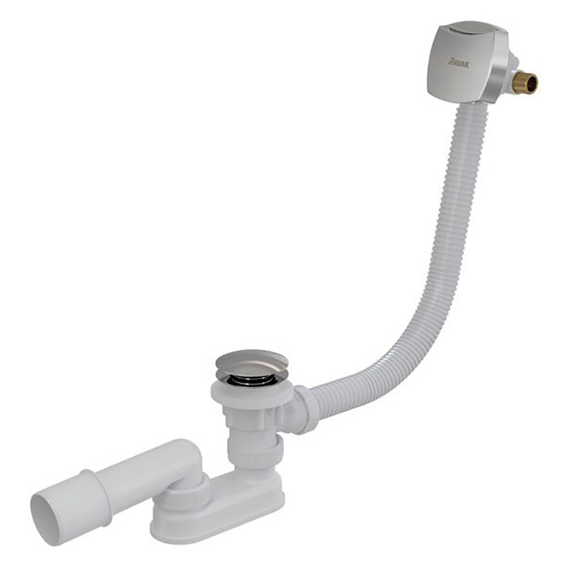 Ravak Сточный комплект для ванны с наполнением переливом 800 ClickClack Chrom (X01505)