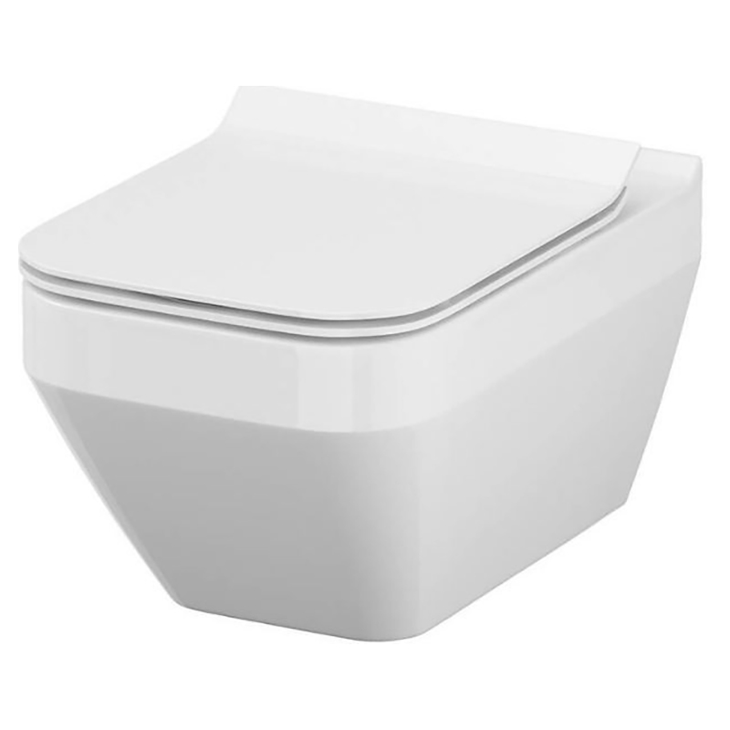 Cersanit Унітаз підвісний СЕТ B217 Crea Clean On прямокутний сидіння дюропласт Slim Slow-closing (S701-404)