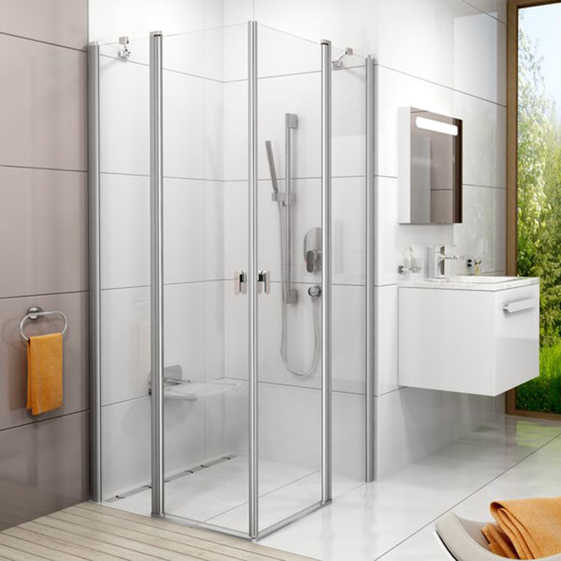 Ravak Душевая дверь CRV2-100 satin+Transparent СHROM (1QVA0U00Z1)