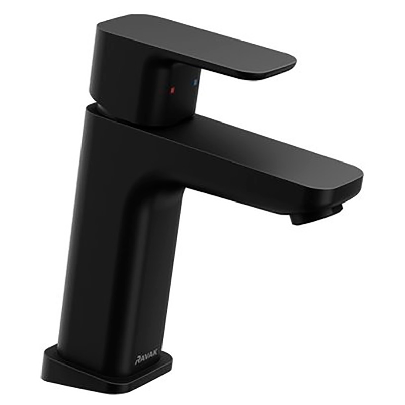 Ravak Змішувач для умивальника 10° Free Black без донного клапана (X070150)