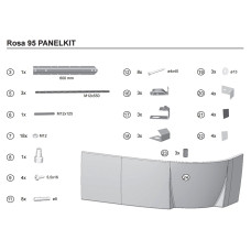 Ravak Кріплення для панелі Rosa/Asymmetric II (універсальні) (B23000100N)