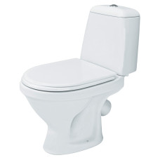 Cersanit УнІтаз-компакт EKO 437 031 косий. злив, 3/6, з дюропласт.сидінням (065601) (K07-167)