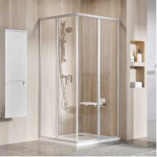 Ravak SRV 2-90 195 S (Transparent) Satin Душевой уголок (14V70UO2Z1)