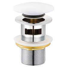 Донний клапан CREA CLICK-CLACK д/раковини з переливом керамічний (K99-0223)