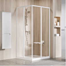 Ravak SRV 2-90 195 S (Transparent) White Душевой уголок (14V701O2Z1)