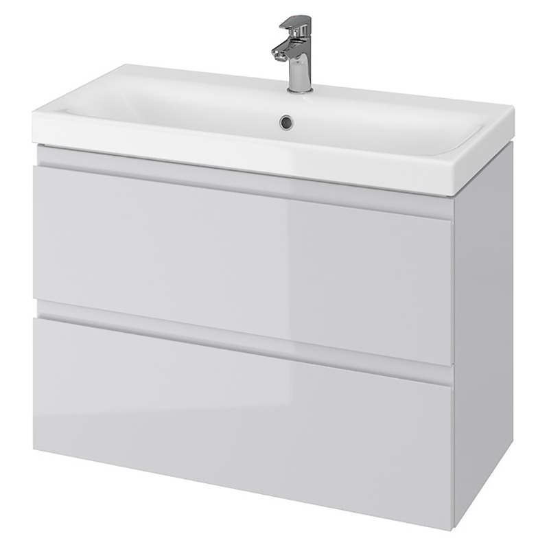 Cersanit Шафка B07 MODUO SLIM+раковина 80, сіра (S801-224)