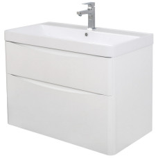 Аквародос Тумба AQUARODOS Амеріна (білий глянець) з умивальником Deep 90 см (консольні) (14851)