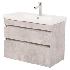 Аквародос Тумба AQUARODOS Вінтаж (бетон) 70см з умивальником Frame (консольна) (8714)