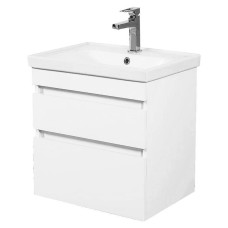 Аквародос Тумба AQUARODOS Вінтаж біла 60 см з умивальником Frame консольна (10466)