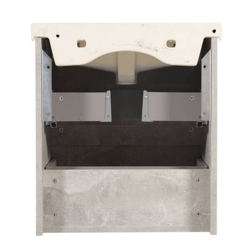 Аквародос Тумба AQUARODOS Вінтаж (бетон) 60 см з умивальником Frame (консольна) (8713)