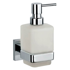 Дозатор д/мила KUBIX PRIME з тримачем, квадр, хром (AKP-CHR-35735P)