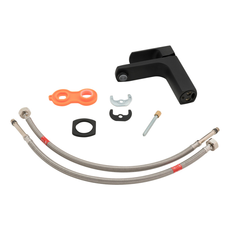 Qtap Змішувач для раковини Lipno Чорний (QTLIPNO1023101CB)