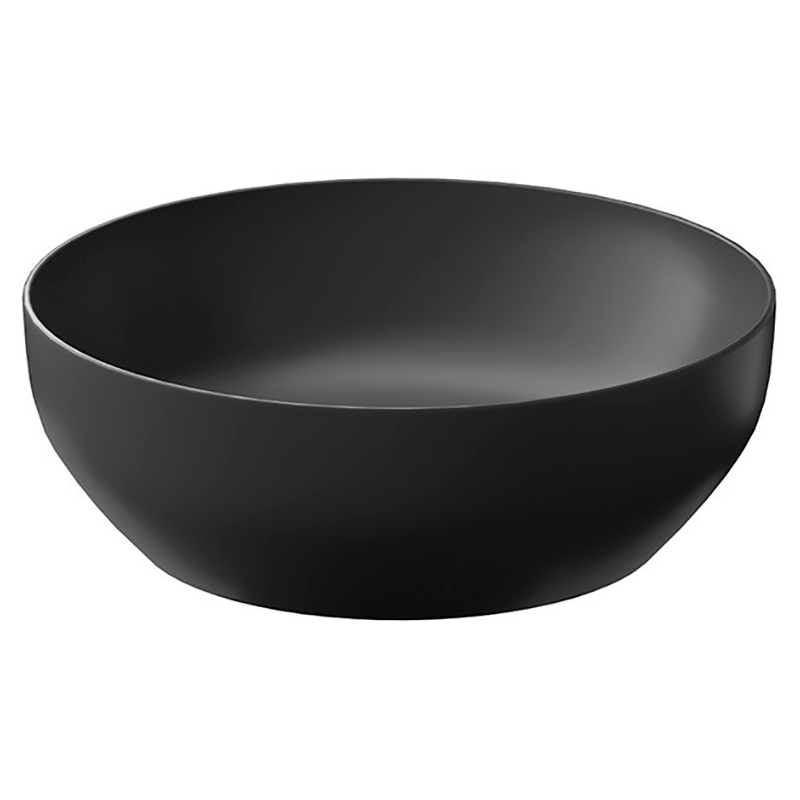 Cersanit Раковина LARGA 40см на стільницю, кругла, антрацит матова (K677-019)