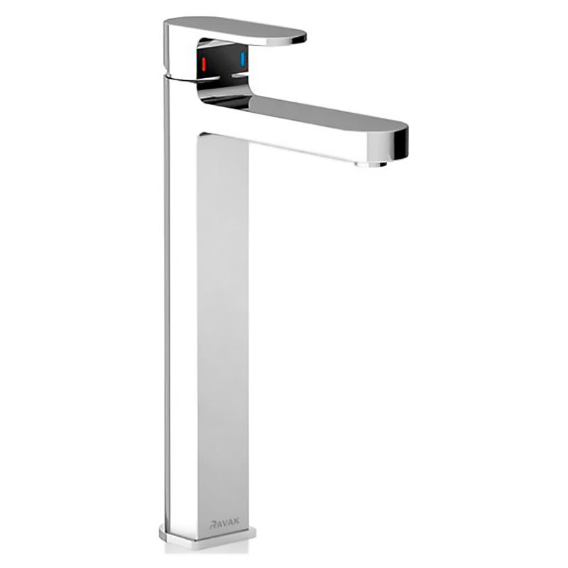 Ravak Chrome CR 015.00 Смеситель для умывальника 333 мм, без открывания стока (X070100)