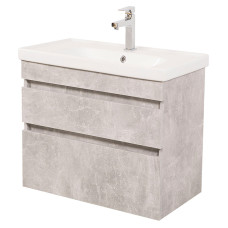 Аквародос Тумба AQUARODOS Вінтаж (бетон) 80 см з умивальником Frame (консольні) (8716)