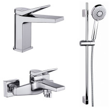 Cersanit Набір B247 Змішувач Cromo раковина+Змішувач Cromo ванна/душ+Душ комплект Neno (S601-127)