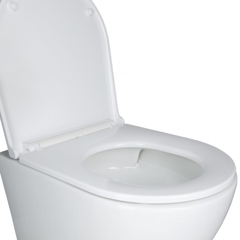 Qtap Інсталяція для унітазу 4 в 1 Nest + унітаз із сидінням Robin Ultra Quiet, з панеллю змиву (QT1333046EUQW45147)
