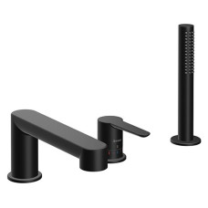 Ravak Змішувач PURI ванна, 3 отв, врізний, чорний (PU 026.20) (X070186)