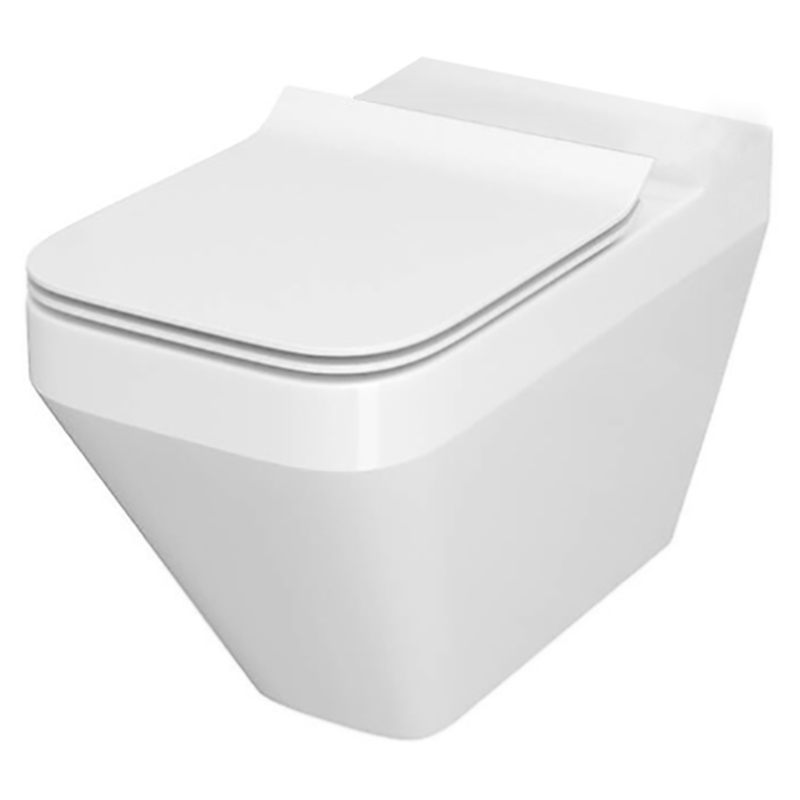 Cersanit Чаша унитаза CREA CLEAN ON, унів, прямокутн.+сид SLIM дюр пов пад легко съемное (K114-022)