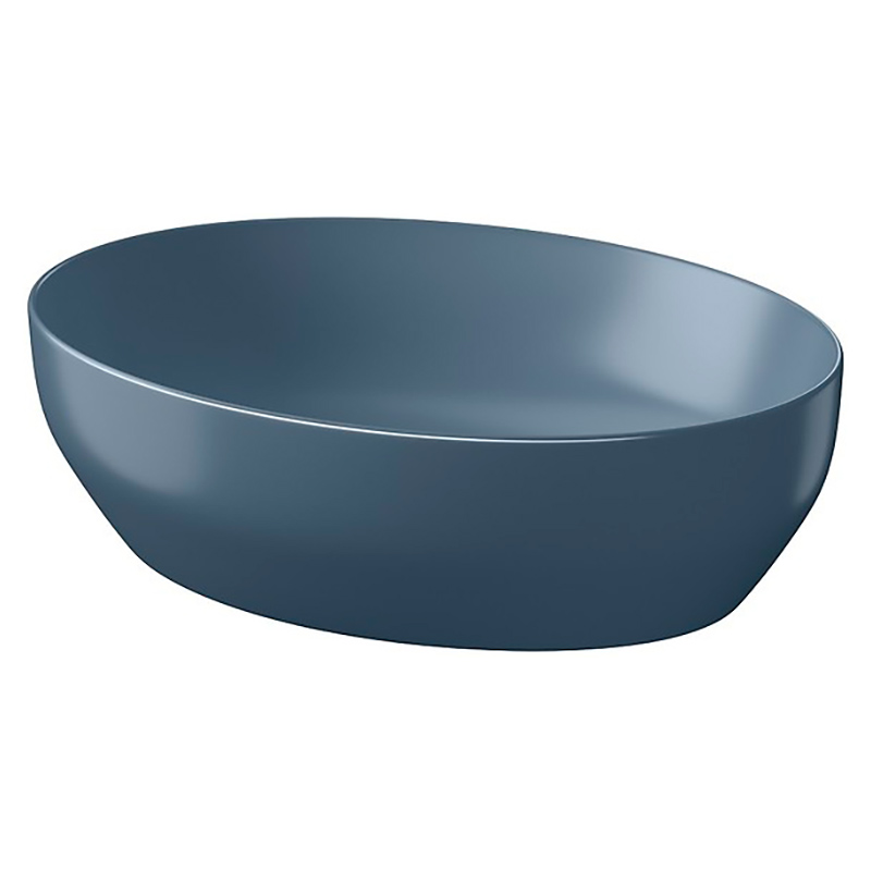 Cersanit Раковина LARGA 50х38 см на стільницю еліпс, синя матова (K677-055)