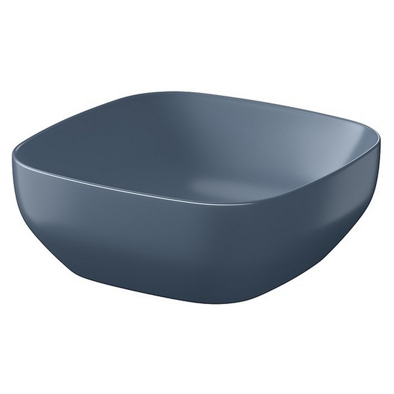 Cersanit Раковина LARGA 38х38 см на стільницю, квадратна, синя матова (K677-064)