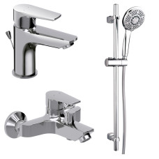 Cersanit Набір B246 Змішувач Vero раковина+Змішувач Vero ванна/душ+Душ комплект Senti (S601-126)
