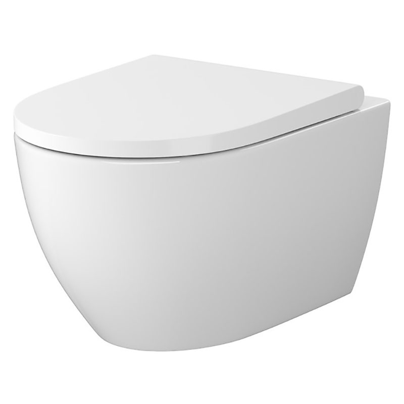 Cersanit Чаша підвісного унітазу B875 ZEN STREAM ON овал.+сид. LARGA SLIM WRAP дюр пов.пад.легко з'ємне (S701-719)