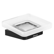 Ravak Мильниця 10*, скло з тримачем, чорний (TD 200.20) (X07P556)