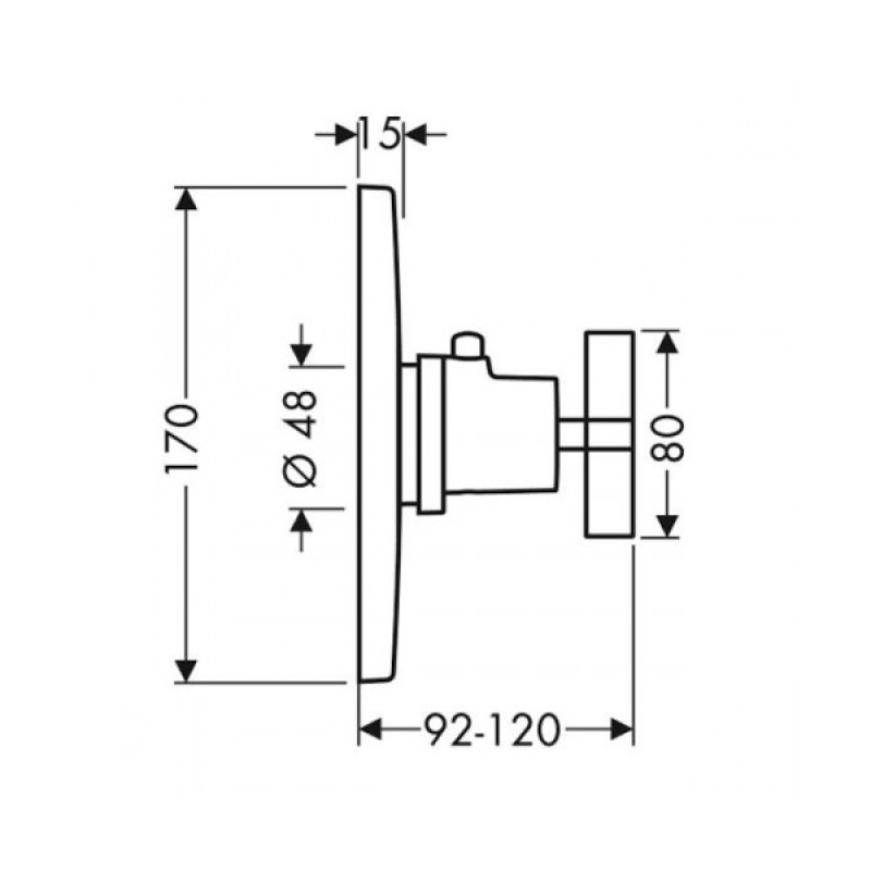 Axor Термостат центральный встраеваемый Hansgrohe Citterio (39715000)