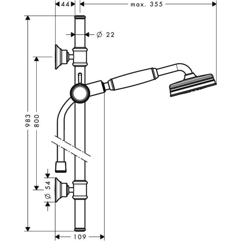 Axor Душевой набор Hansgrohe Montreux (27982000)