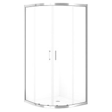 Cersanit Набір В860 душ штора BRASCO (710) 90*90*190 напівкруг,розсув.дв,хром,проз+піддон 90*90*16+панел(S168 (S601-223)