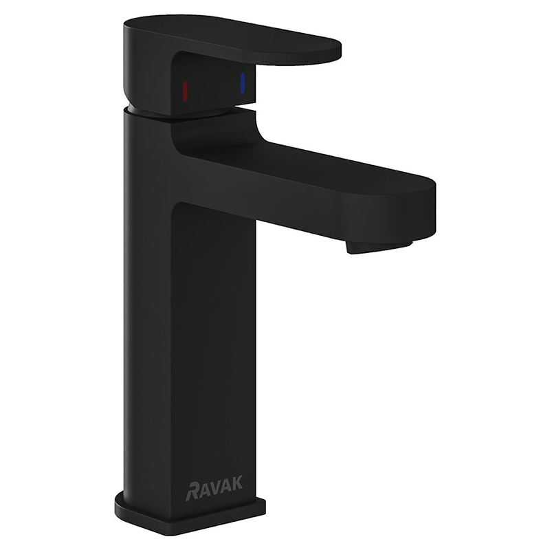 Ravak Змішувач CHROME д/раковини без відкривання стоку 180 мм, чорний (CR 014.20) (X070428)