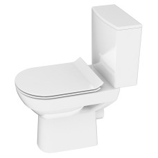 Cersanit Унитаз-компакт 604 CITY CLEAN ON 011гор слив3/5,нижн подв+сид SLIM дюр пов пад легко съемный (K35-038)