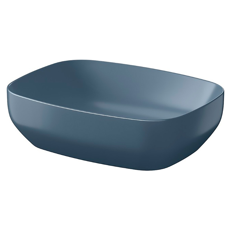 Cersanit Раковина LARGA 50х38 см на стільницю прямок., синя матова (K677-067)
