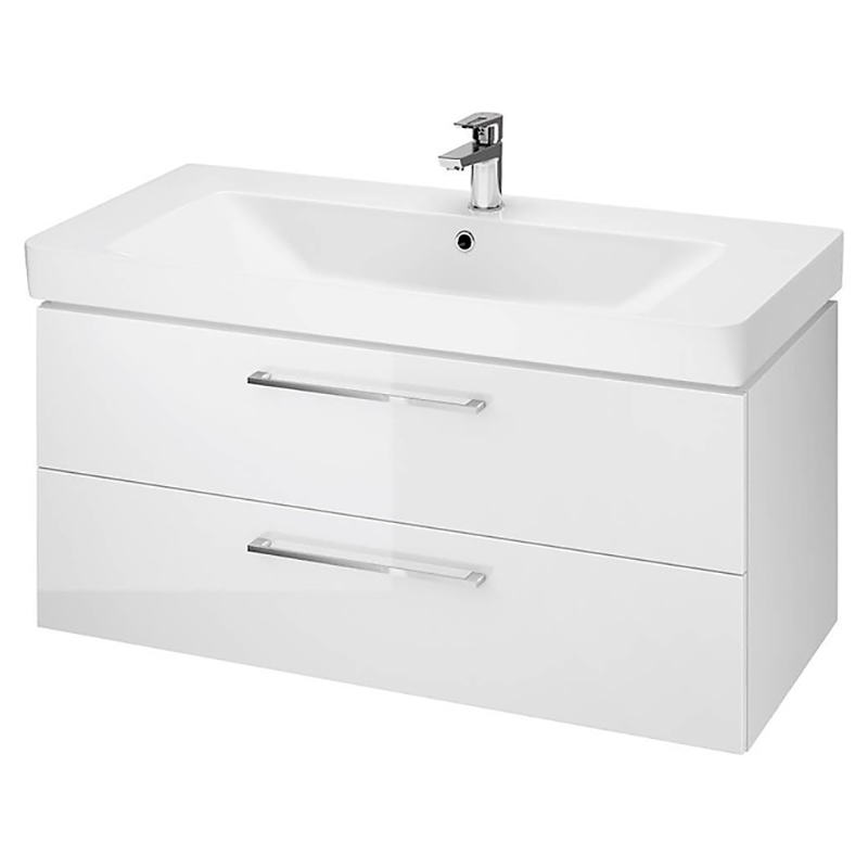 Cersanit Набір В392 Шафка LARA+раковина MILLE 100, біла (S801-364)