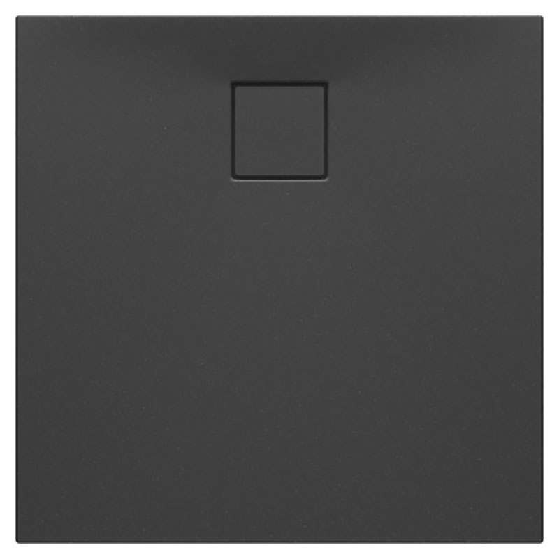 Cersanit Набір В458 TAKO піддон квадратний, SLIM 80х4 чорний мат+сифон (S932-165)