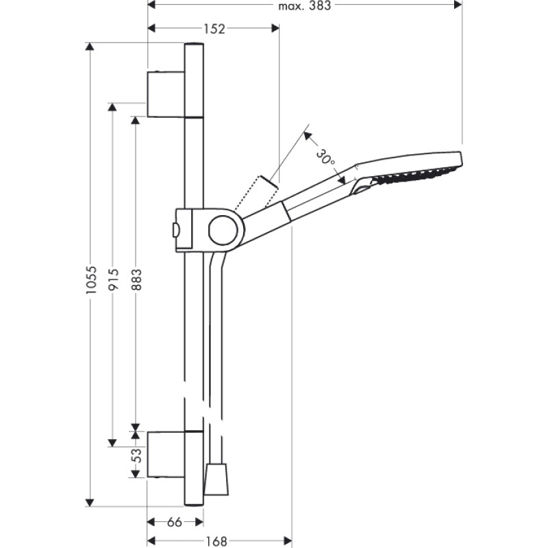 Axor Душевой набор Hansgrohe Uno2 (27987000)