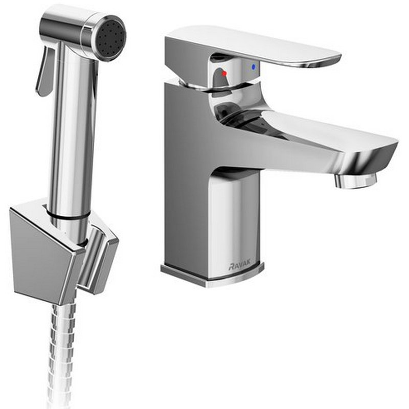 Ravak Змішувач д/раковини з гігієнічнім душем 144 мм (BM 011.01) (X070165)