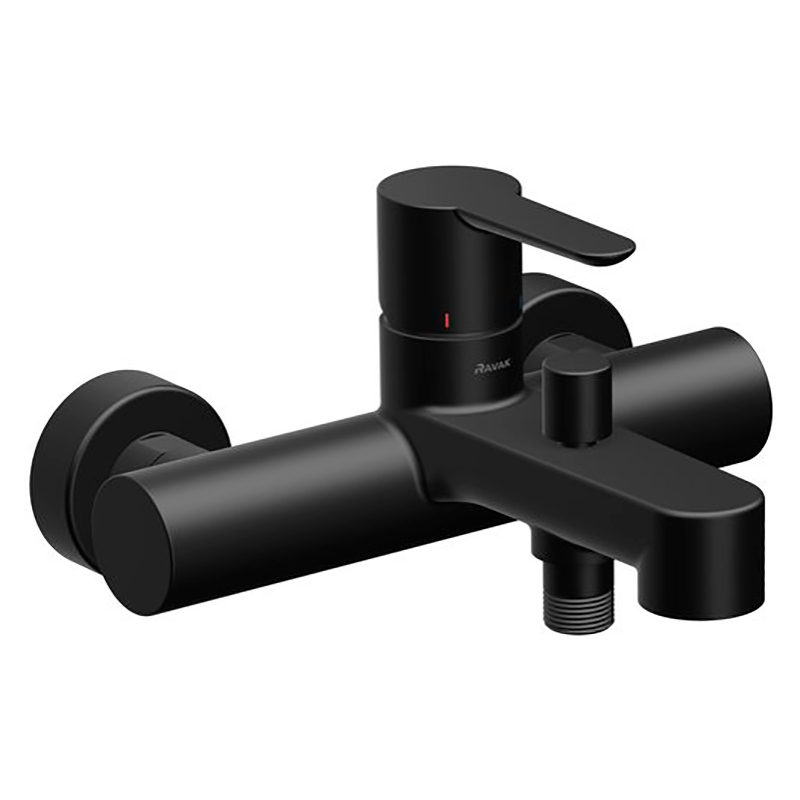 Ravak Змішувач PURI ванна/дущ,чорний (PU 022.21BL) (X070192)