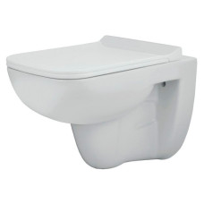 JAGUAR Чаша підвісного унітазу FLORENTINE, rimless+сид. дюропласт, пов.падіння (FLS-WHT-5953UFSM)