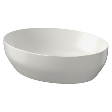 Cersanit Раковина LARGA 50х38 см на стільницю еліпс, світло-сіра матова (K677-047)