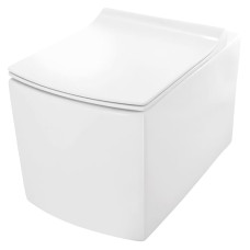 JAGUAR Чаша підвісного унітазу KUBIX, rimless+сидіння дюропласт slim, пов.падін (KUS-35953BI/KUS-35953BIUFS (KUS-WHT-35953BIUFSM)
